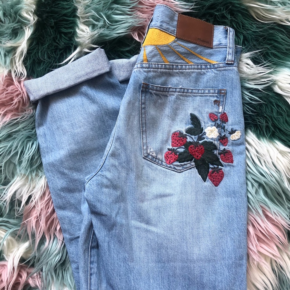 Madewell The Perfect Summer Jean Strawberry Jeans